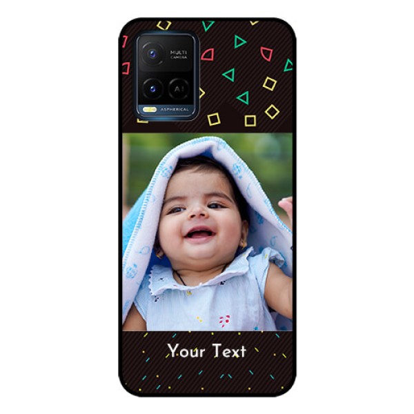 Vivo T1X Custom Glass Phone Case - with confetti birthday design Vivo T1X Custom Glass Phone Case - with confetti birthday design