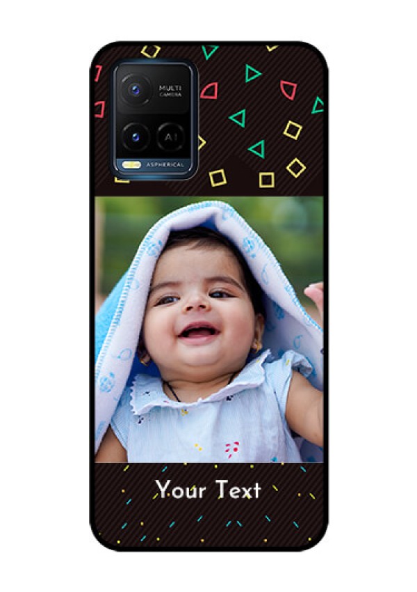 Vivo T1X Custom Glass Phone Case - with confetti birthday design