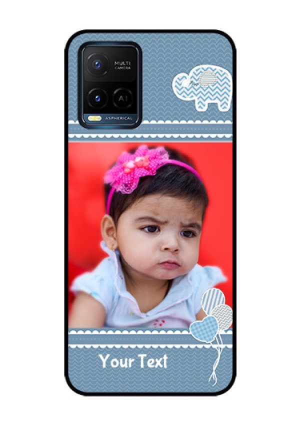 Vivo T1X Photo Printing on Glass Case - with Kids Pattern Design