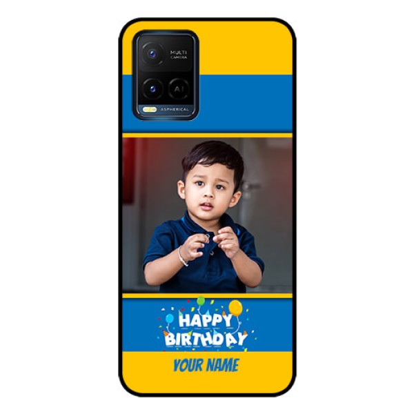 Vivo T1X Custom Glass Mobile Case - Birthday Wishes Design