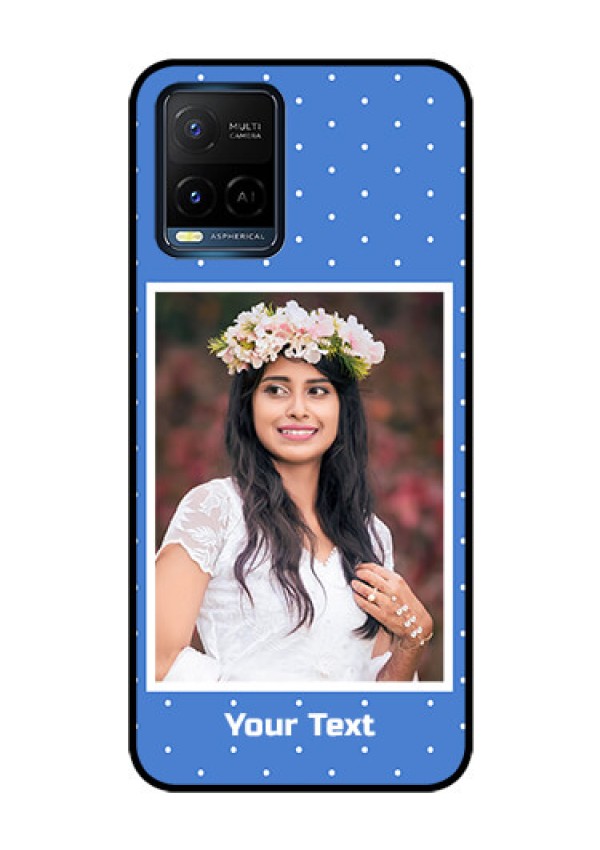 Vivo T1X Photo Printing on Glass Case - Polka dots design