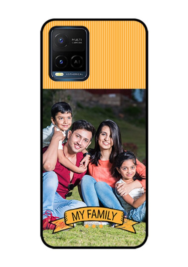 Vivo T1X Custom Glass Phone Case - My Family Design
