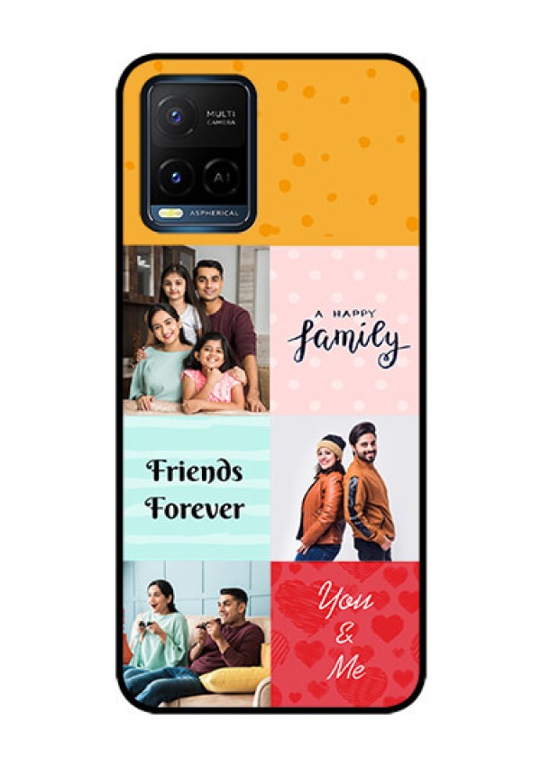 Vivo T1X Personalized Glass Phone Case - Images with Quotes Design