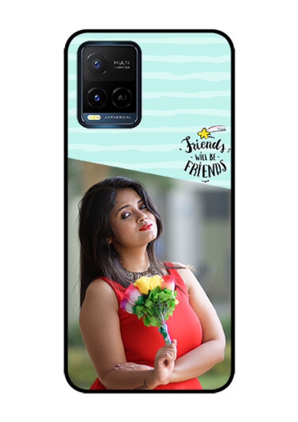 Vivo T1X Custom Glass Phone Case - Friends Picture Icon Design