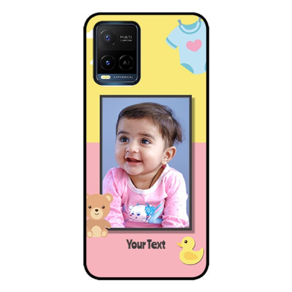 Vivo T1X Photo Printing on Glass Case - Kids 2 Color Design Vivo T1X Photo Printing on Glass Case - Kids 2 Color Design