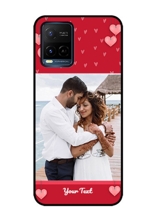 Vivo T1X Custom Glass Phone Case - Valentines Day Design
