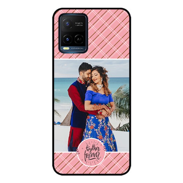 Vivo T1X Personalized Glass Phone Case - Together Forever Design Vivo T1X Personalized Glass Phone Case - Together Forever Design