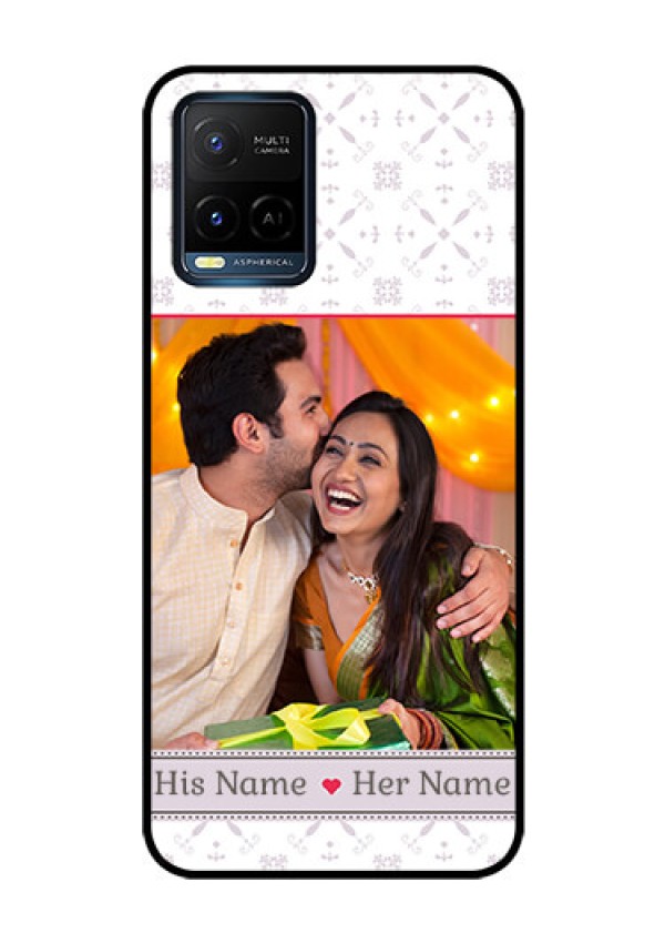 Vivo T1X Custom Glass Mobile Case - with Photo and Ethnic Design