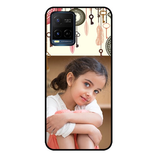 Vivo T1X Custom Glass Mobile Case - Boho Style Design