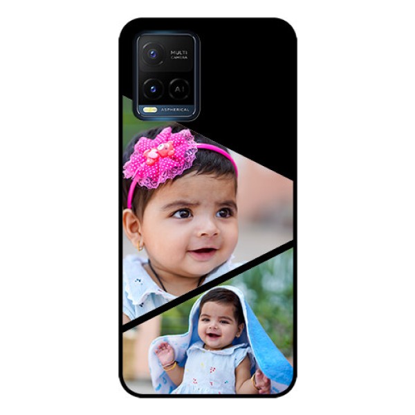 Vivo T1X Custom Glass Phone Case - Semi Cut Design