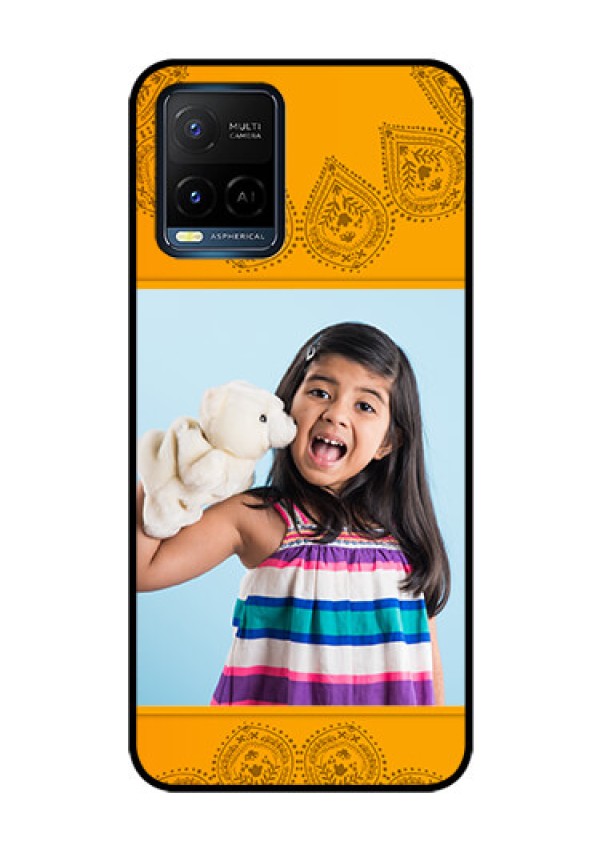 Vivo T1X Personalized Glass Phone Case - Photo Wedding Design