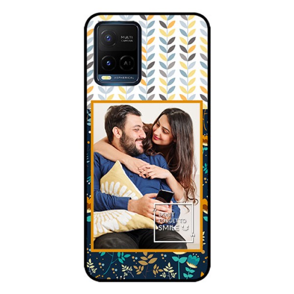 Vivo T1X Custom Glass Mobile Case - Pattern Design