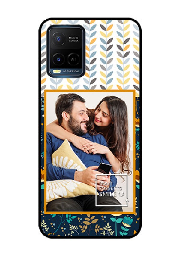 Vivo T1X Custom Glass Mobile Case - Pattern Design