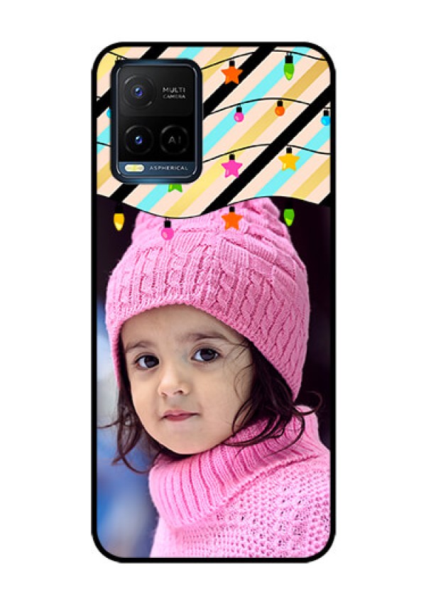 Vivo T1X Custom Glass Mobile Case - Lights Hanging Design