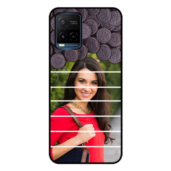Vivo T1X Custom Glass Phone Case - with Oreo Biscuit Design