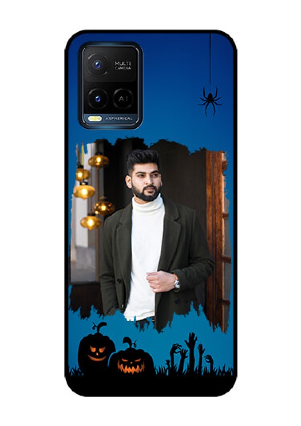 Vivo T1X Photo Printing on Glass Case - with pro Halloween design