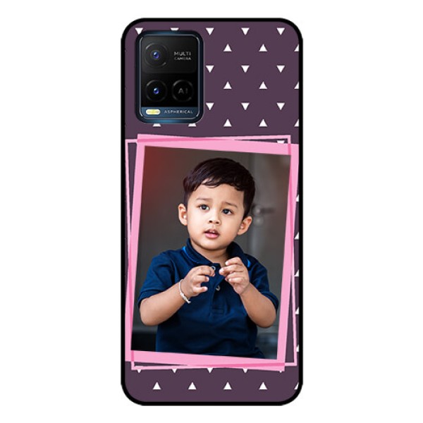 Vivo T1X Custom Glass Mobile Case - Triangle Pattern Dotted Design Vivo T1X Custom Glass Mobile Case - Triangle Pattern Dotted Design