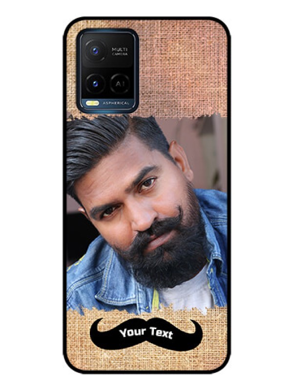 Custom Vivo T1X Personalized Glass Phone Case - with Texture Design