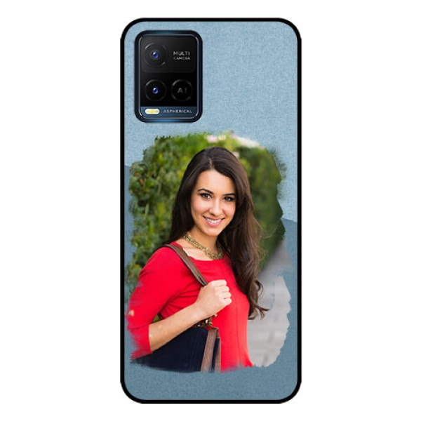 Vivo T1X Custom Glass Mobile Case - Grunge Line Art Design Vivo T1X Custom Glass Mobile Case - Grunge Line Art Design