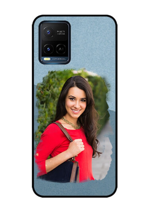 Vivo T1X Custom Glass Mobile Case - Grunge Line Art Design
