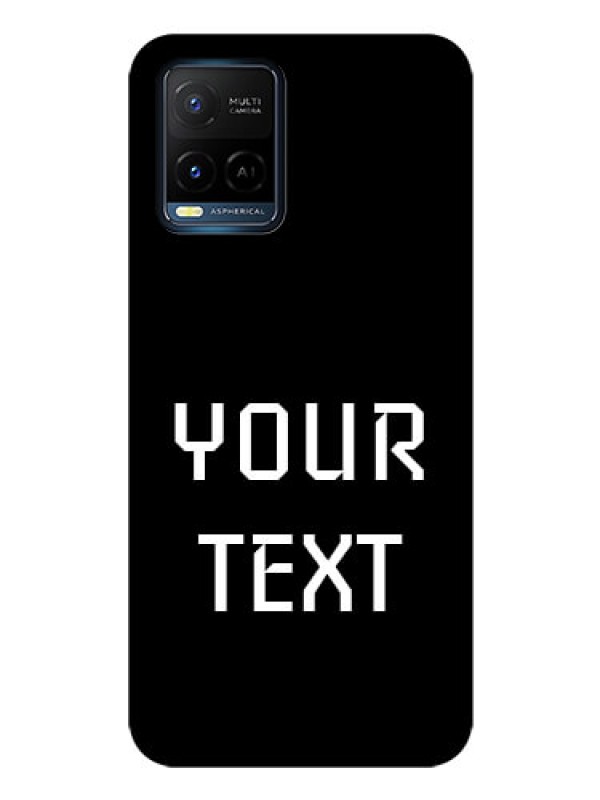 Custom Vivo T1X Your Name on Glass Phone Case