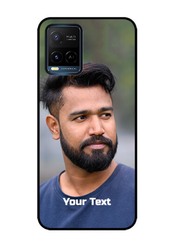 Vivo T1X Glass Mobile Cover: Photo with Text