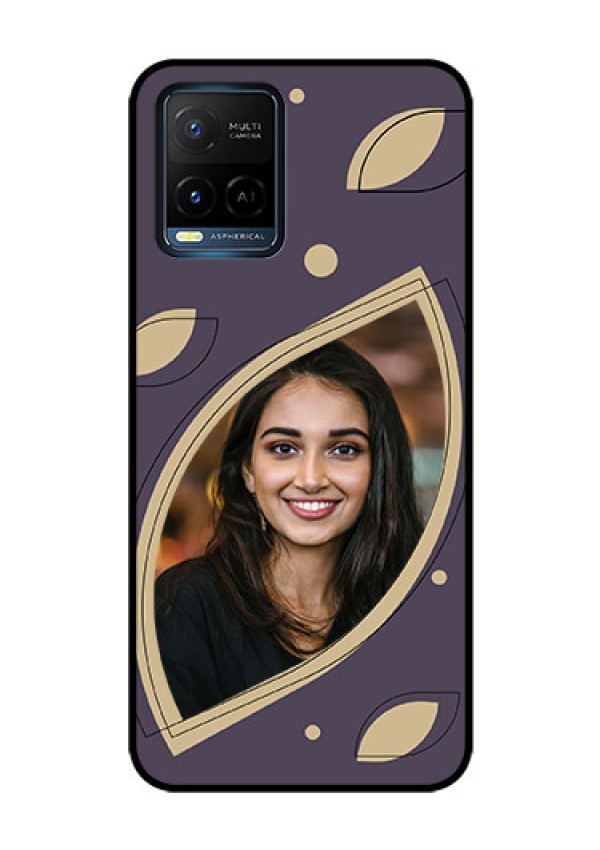 Vivo T1X Custom Glass Mobile Case - Falling Leaf Design