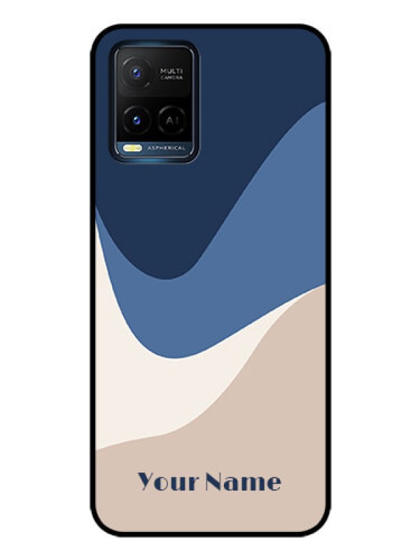Custom Vivo T1X Custom Glass Phone Case - Abstract Drip Art Design