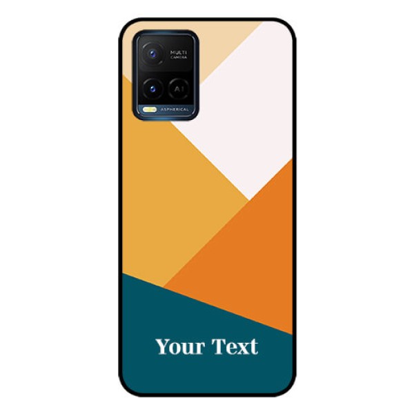 Vivo T1X Personalized Glass Phone Case - Stacked Multi-colour Design Vivo T1X Personalized Glass Phone Case - Stacked Multi-colour Design