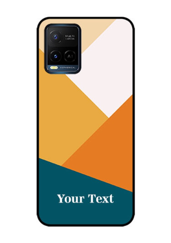 Vivo T1X Personalized Glass Phone Case - Stacked Multi-colour Design