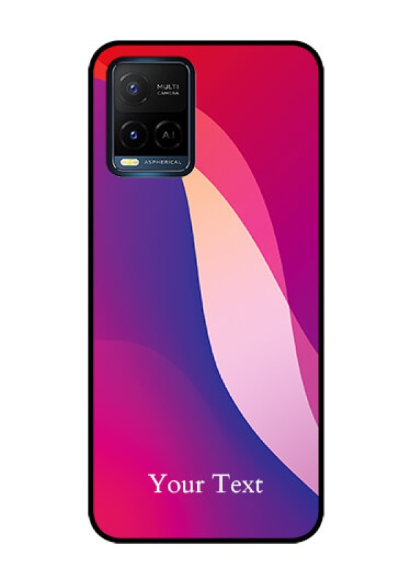 Vivo T1X Personalized Glass Phone Case - Digital abstract Overlap Design