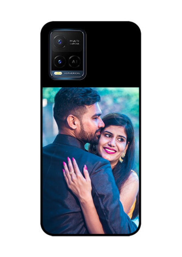 Vivo T1X Custom Glass Phone Case - Upload Full Picture With Custom Color Design