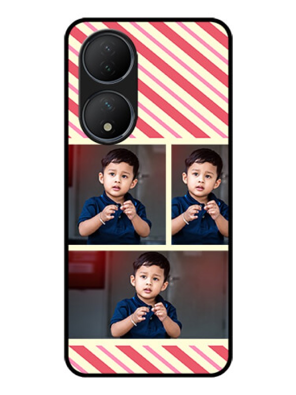 Custom Vivo T2 5G Personalized Glass Phone Case - Picture Upload Mobile Case Design