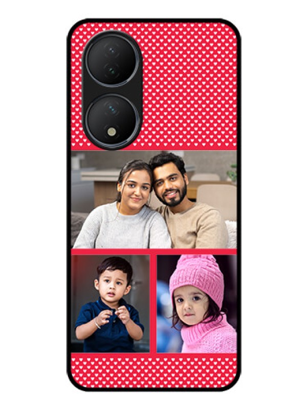 Custom Vivo T2 5G Personalized Glass Phone Case - Bulk Pic Upload Design