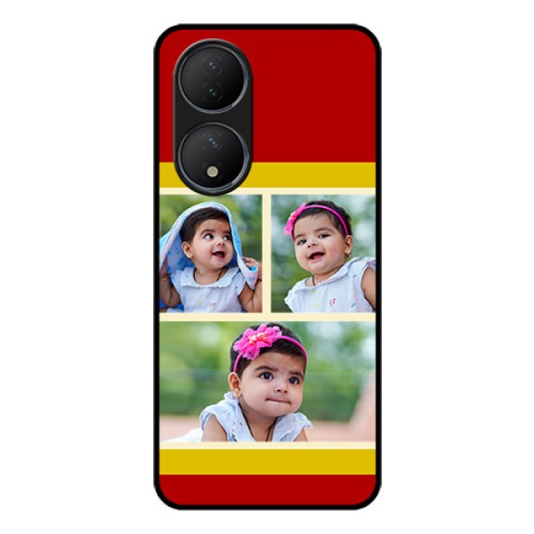 Vivo T2 5G Custom Glass Mobile Case - Multiple Pic Upload Design