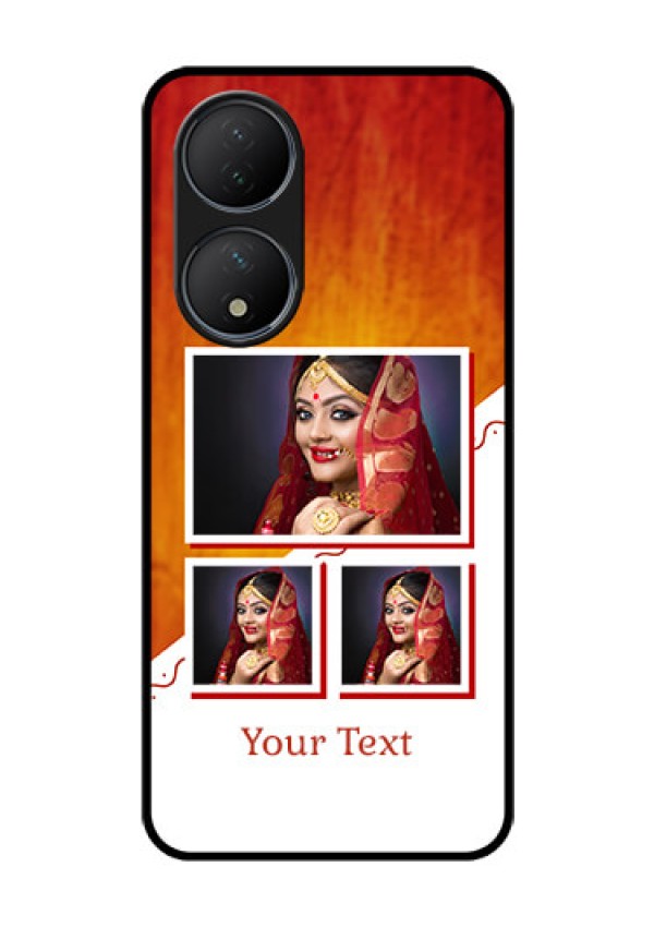 Vivo T2 5G Custom Glass Phone Case - Wedding Memories Design