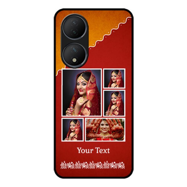 Vivo T2 5G Personalized Glass Phone Case - Wedding Pic Upload Design Vivo T2 5G Personalized Glass Phone Case - Wedding Pic Upload Design