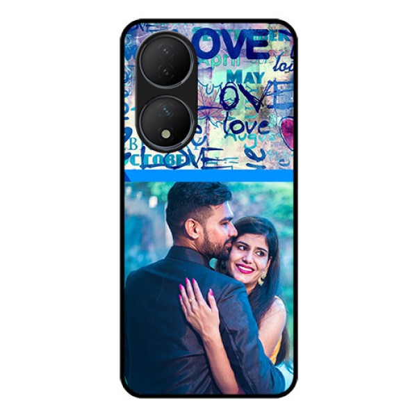 Vivo T2 5G Custom Glass Mobile Case - Colorful Love Design Vivo T2 5G Custom Glass Mobile Case - Colorful Love Design
