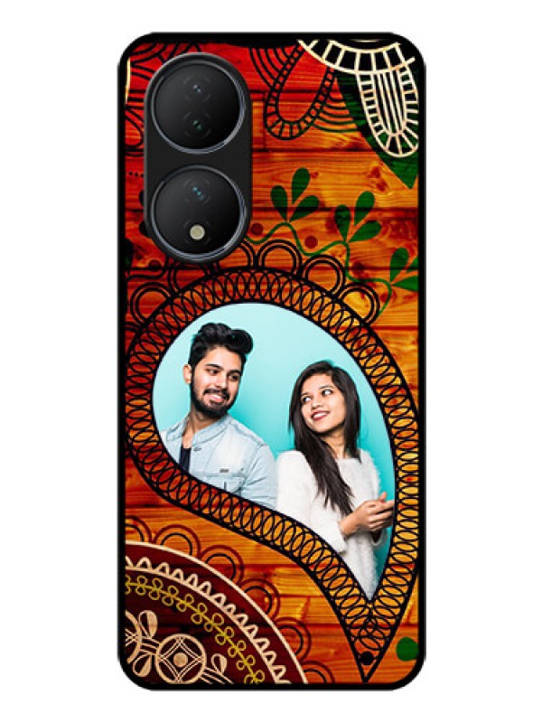 Custom Vivo T2 5G Personalized Glass Phone Case - Abstract Colorful Design