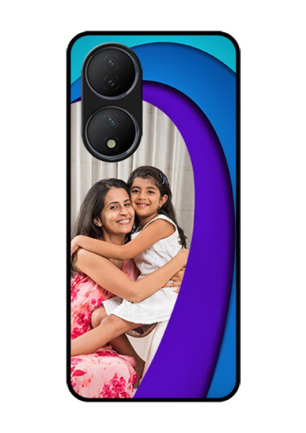 Vivo T2 5G Photo Printing on Glass Case - Simple Pattern Design