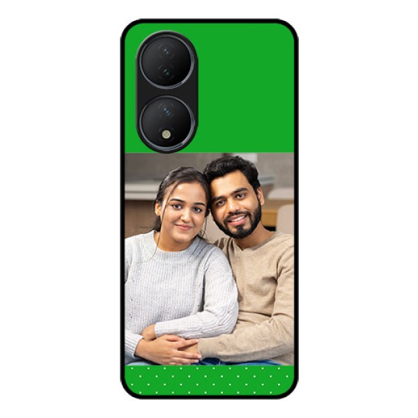 Vivo T2 5G Personalized Glass Phone Case - Green Pattern Design Vivo T2 5G Personalized Glass Phone Case - Green Pattern Design