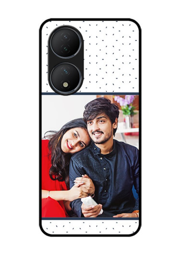 Vivo T2 5G Personalized Glass Phone Case - Premium Dot Design