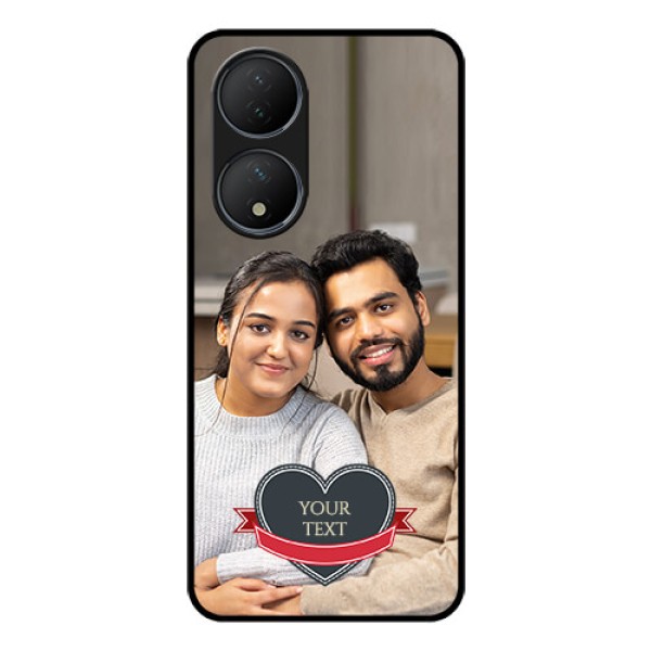 Vivo T2 5G Custom Glass Phone Case - Just Married Couple Design Vivo T2 5G Custom Glass Phone Case - Just Married Couple Design