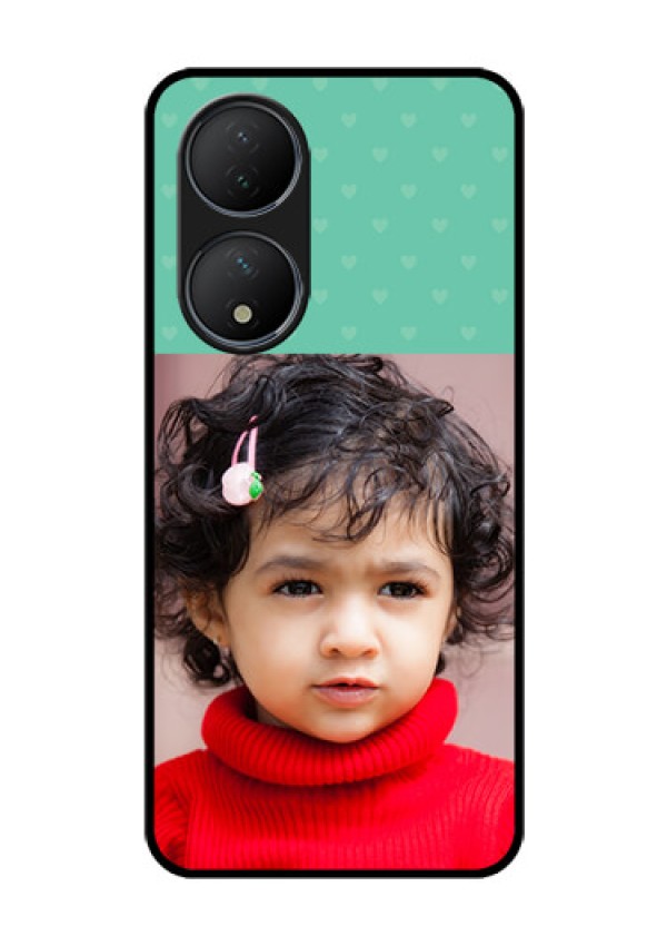 Vivo T2 5G Custom Glass Phone Case - Lovers Picture Design