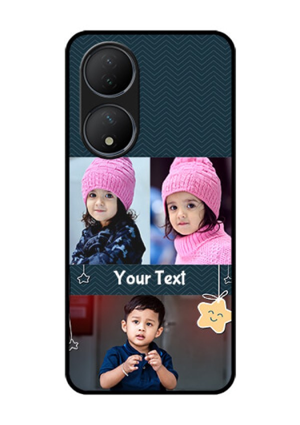 Vivo T2 5G Custom Glass Mobile Case - Hanging Stars Design