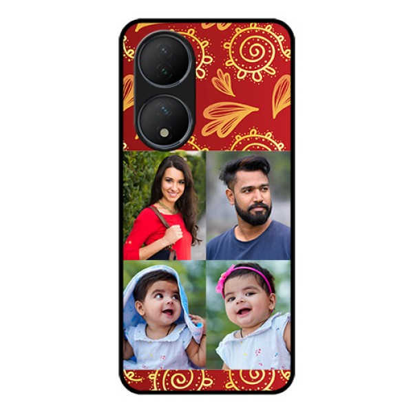 Vivo T2 5G Photo Printing on Glass Case - 4 Image Traditional Design Vivo T2 5G Photo Printing on Glass Case - 4 Image Traditional Design