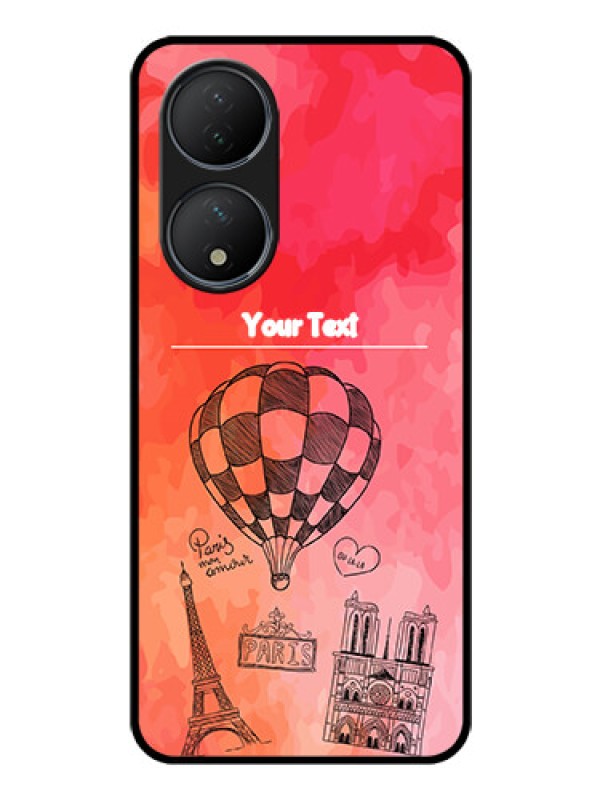 Custom Vivo T2 5G Custom Glass Phone Case - Paris Theme Design