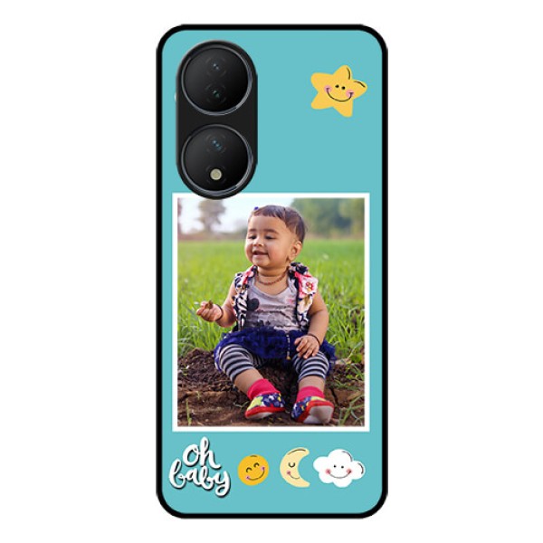 Vivo T2 5G Personalized Glass Phone Case - Smiley Kids Stars Design Vivo T2 5G Personalized Glass Phone Case - Smiley Kids Stars Design
