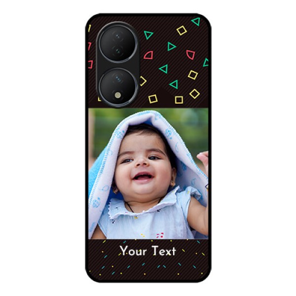 Vivo T2 5G Custom Glass Phone Case - with confetti birthday design Vivo T2 5G Custom Glass Phone Case - with confetti birthday design