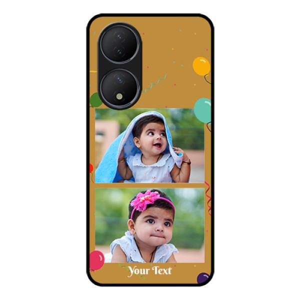 Vivo T2 5G Personalized Glass Phone Case - Image Holder with Birthday Celebrations Design Vivo T2 5G Personalized Glass Phone Case - Image Holder with Birthday Celebrations Design